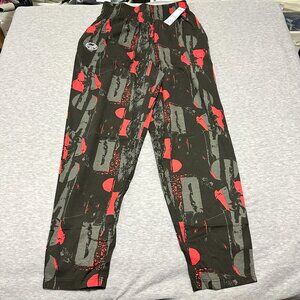 NWT OTOMIX Bodybuilding Workout pants Mens L MIDNIGHT LAZER Red Black Baggy Gym